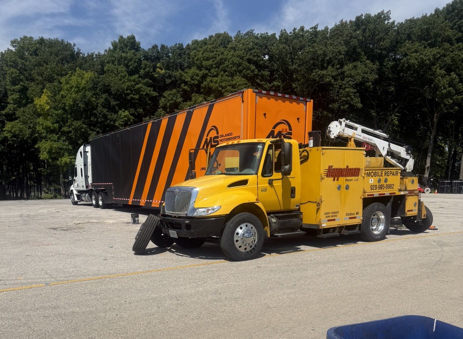 Kappelman Repair mobile service truck on site