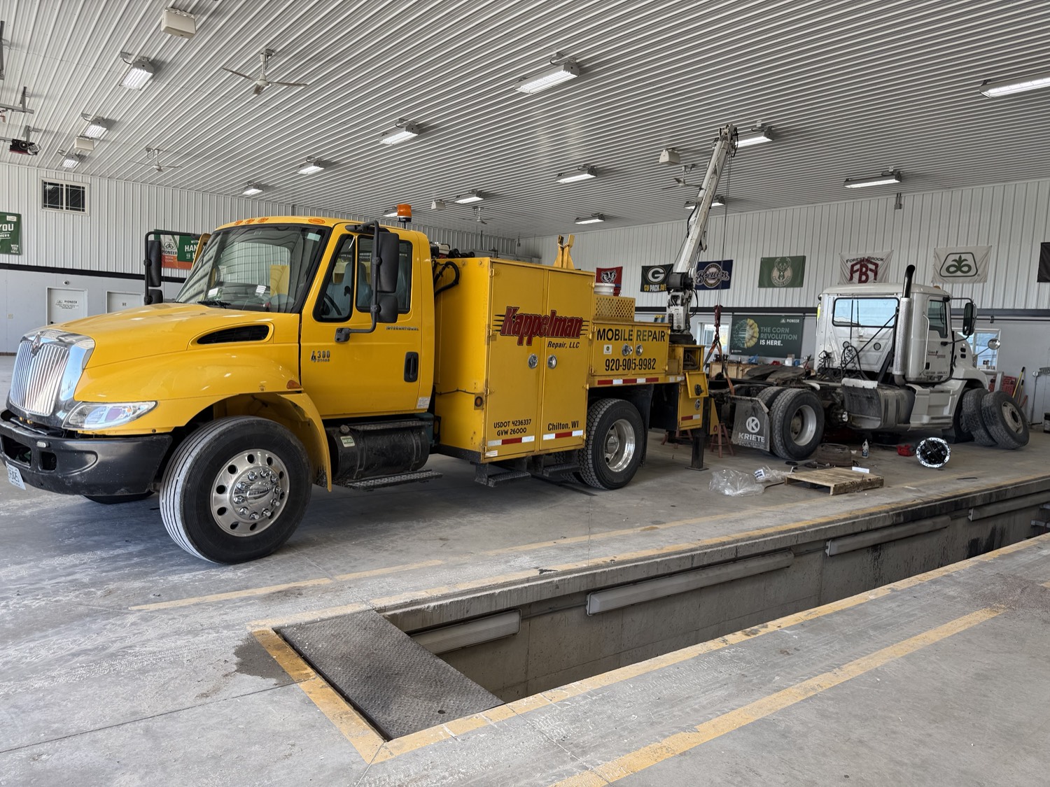 Kappelman Repair service truck in the shop